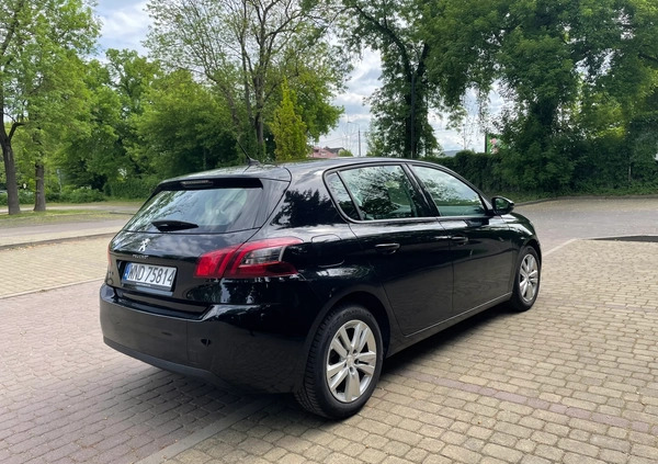 Peugeot 308 cena 42000 przebieg: 153613, rok produkcji 2018 z Stargard małe 67